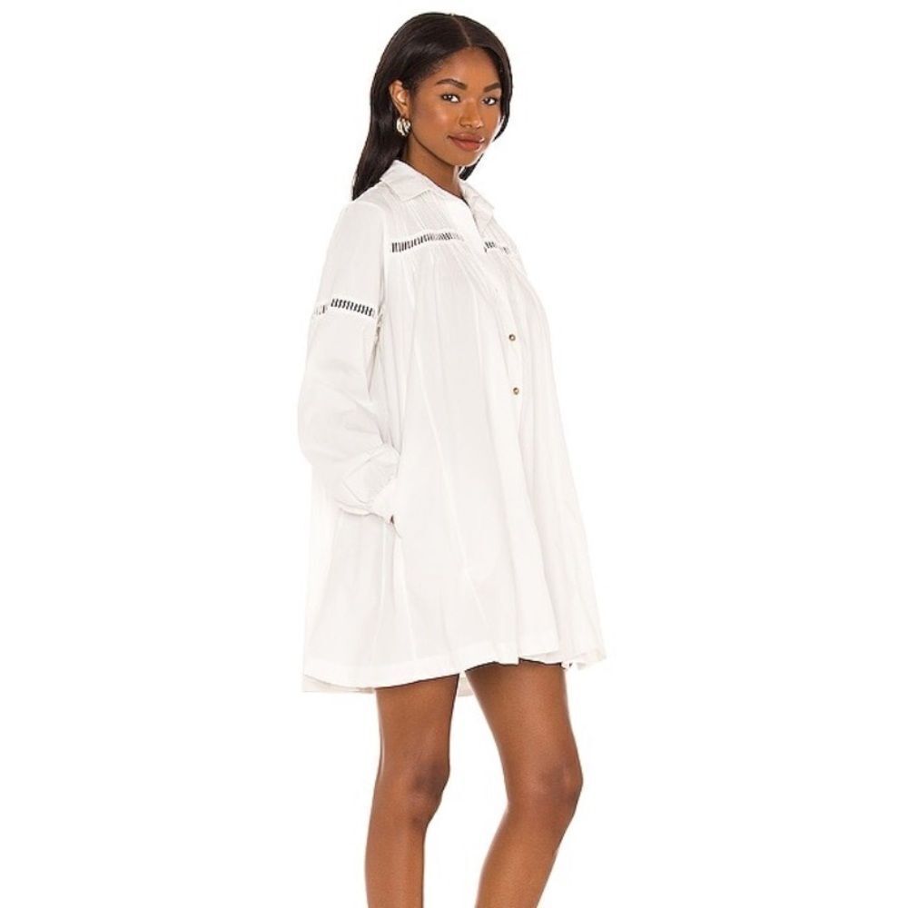 Free People Kennedy Button Down Mini Shirt Dress